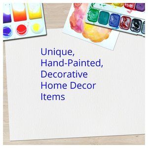 Like this post for Hand-painted, handmade, handcrafted items